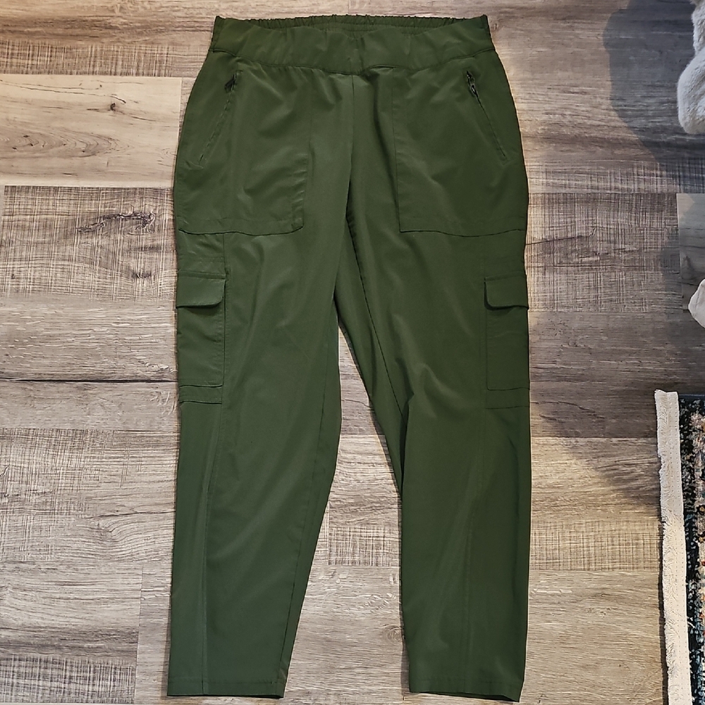 Athleta Olive Green Cargo City Pants